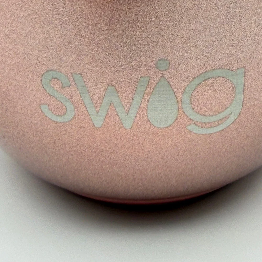 Swig Life 12oz Rose Gold Shimmer Stemless Wine Cup‎ Stainless Steel Tumbler NEW